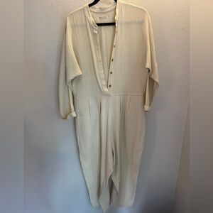 Black Crane 100% Cotton Jumpsuit